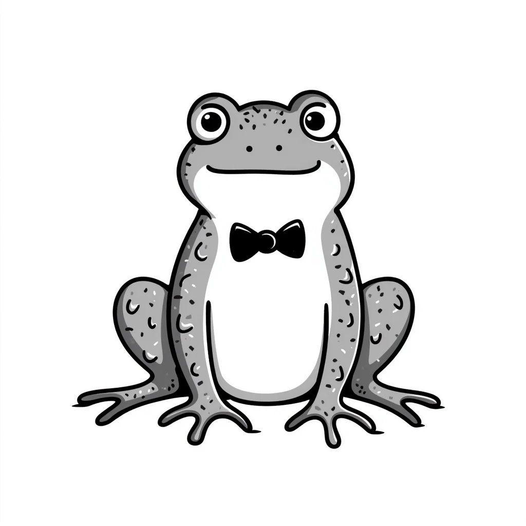 strawberry frog hand drawn doodle style emoji