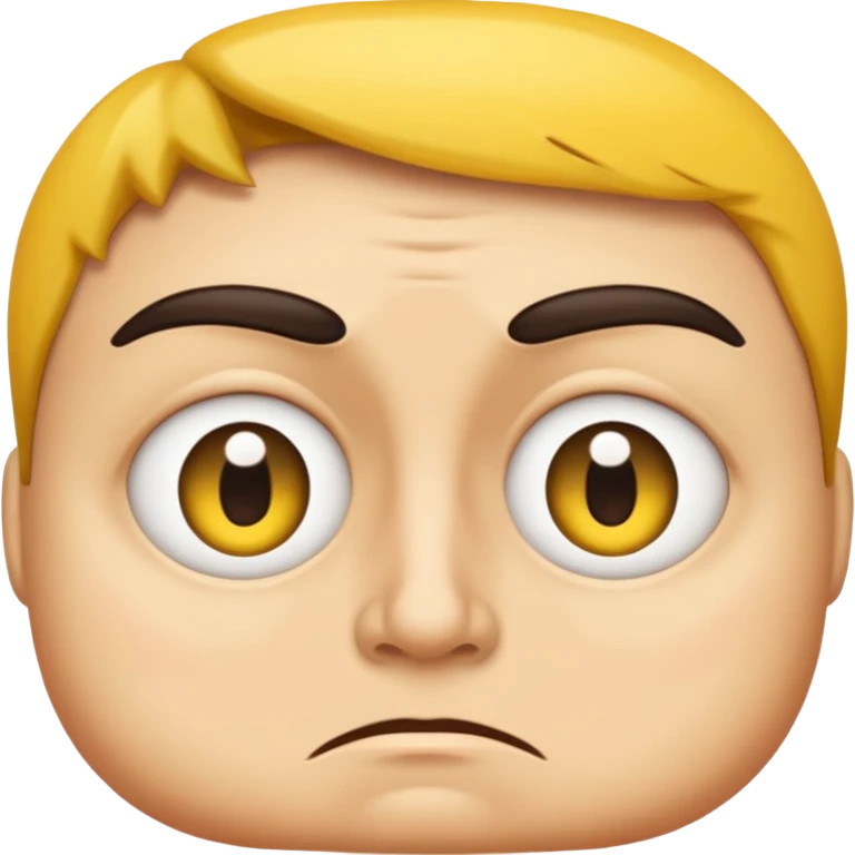 This emoji features a yellow face with large, uneven eyes looking to the side, slightly furrowed brows, and a straight, unamused mouth—conveying a skeptical, suspicious, or silently judging expression. emoji