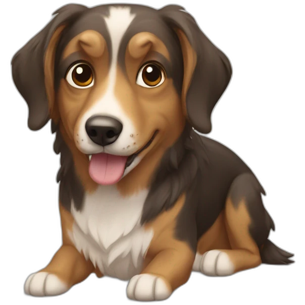 Duchhund-dog emoji