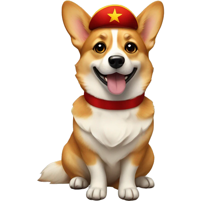 communist corgi emoji