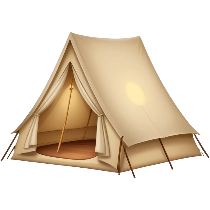 tent with stars above, sleepover vibe emoji