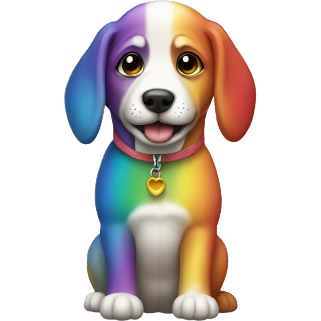 Perro arcoiris  emoji