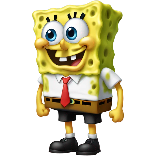 SpongeBob geeked out of his mind emoji
