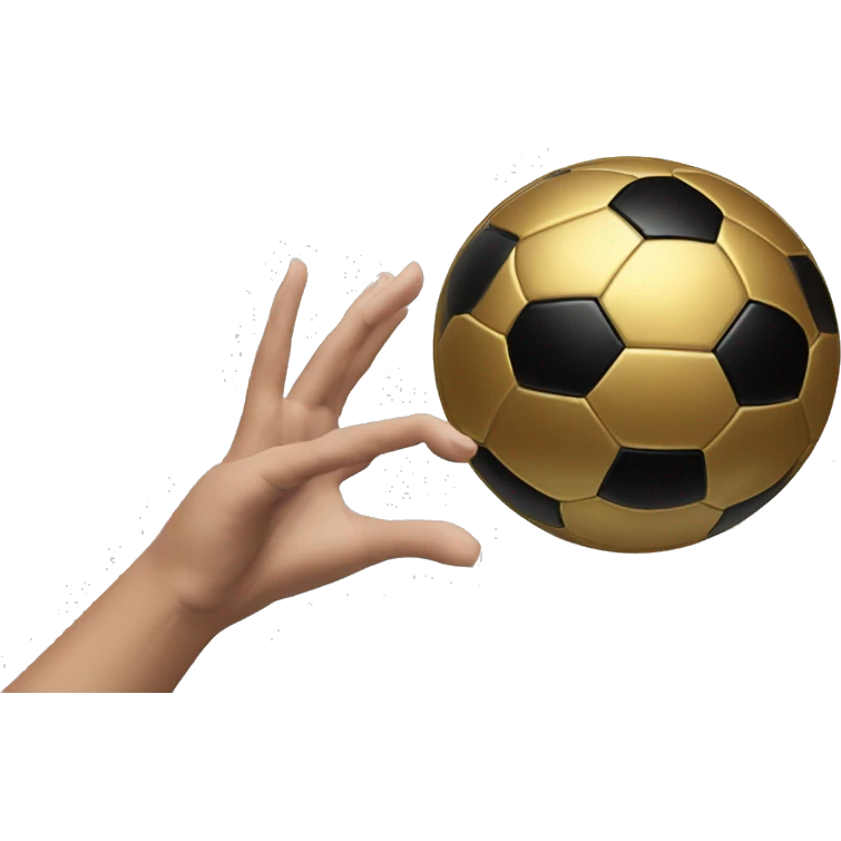Haaland qui a le ballon d’or en main  emoji