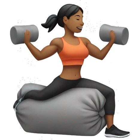 hip thrust with sandbag emoji