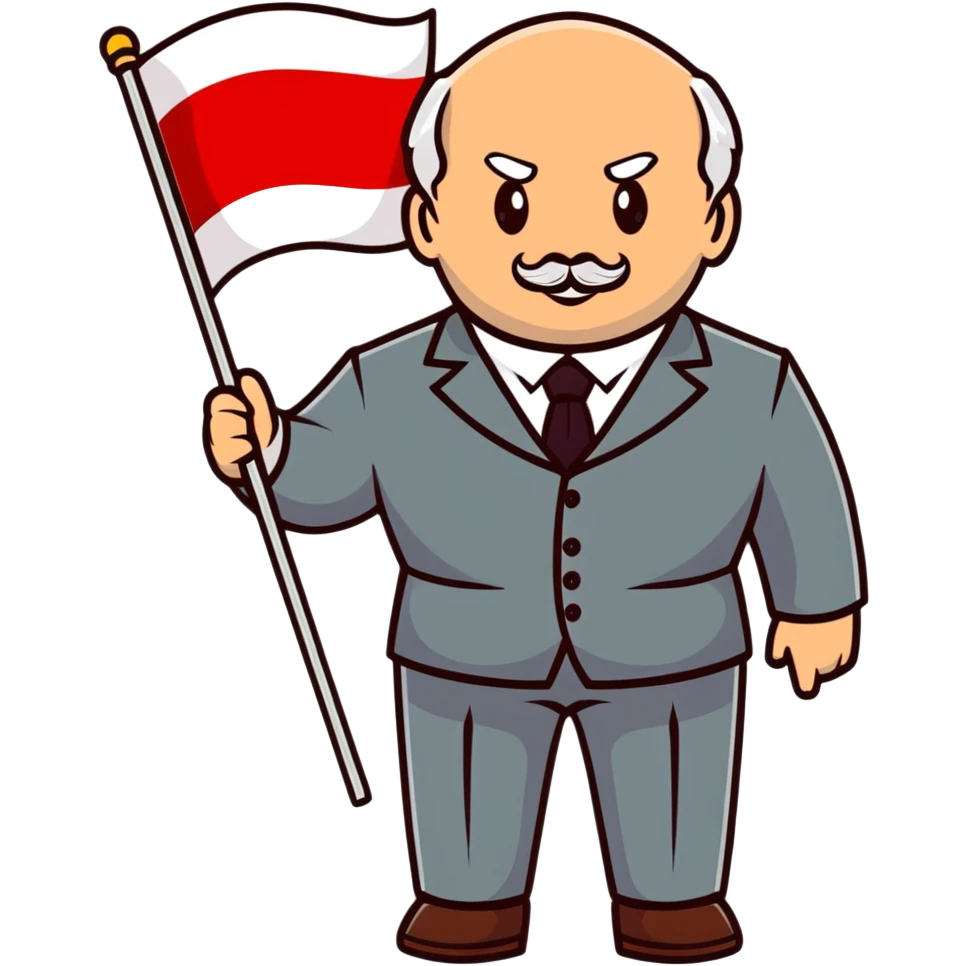 Lukashenko with Belarus flag emoji