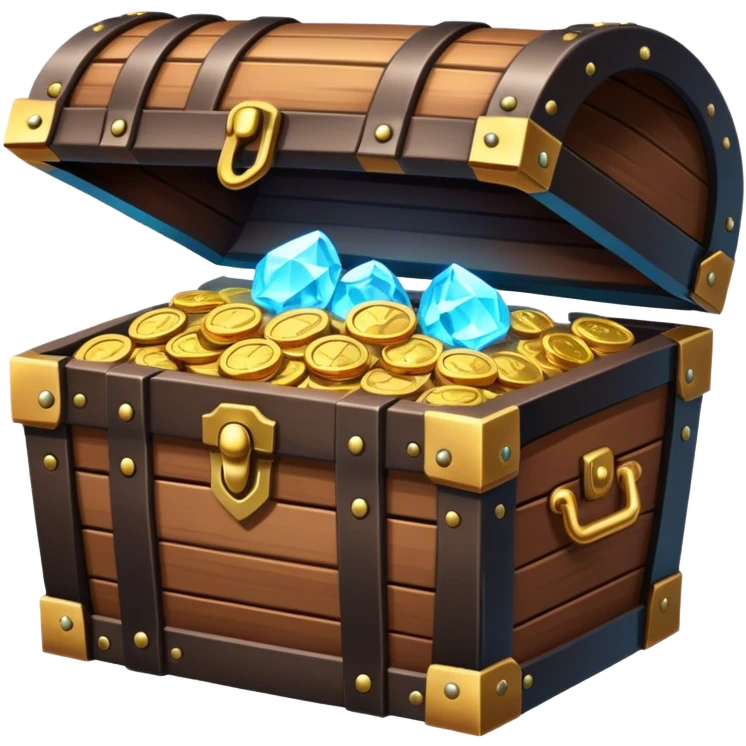 treasure chest glowing emoji