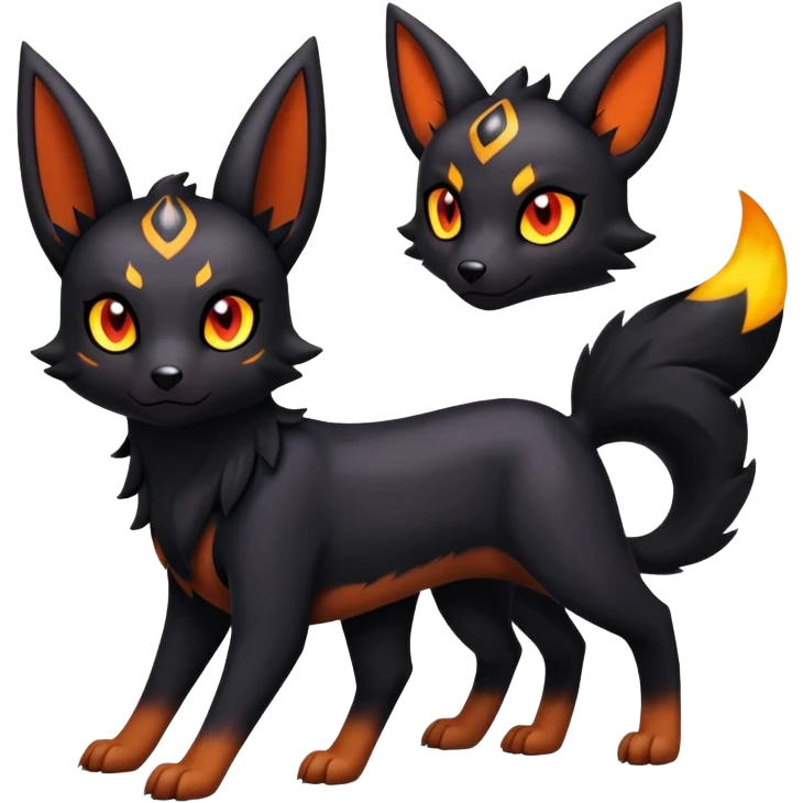 Noibat-Umbreon-Litten-Houndour-Hybrid (Full body) emoji