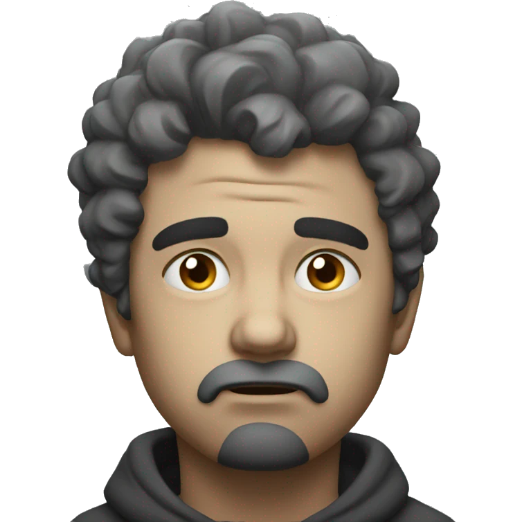 simple sad mind explosion emoji