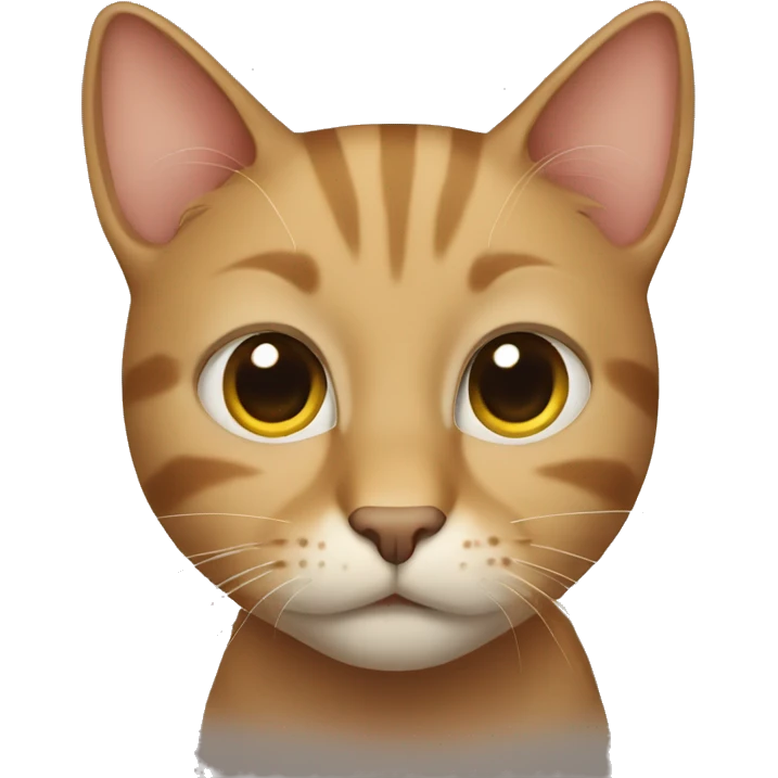 Light brown cat emoji