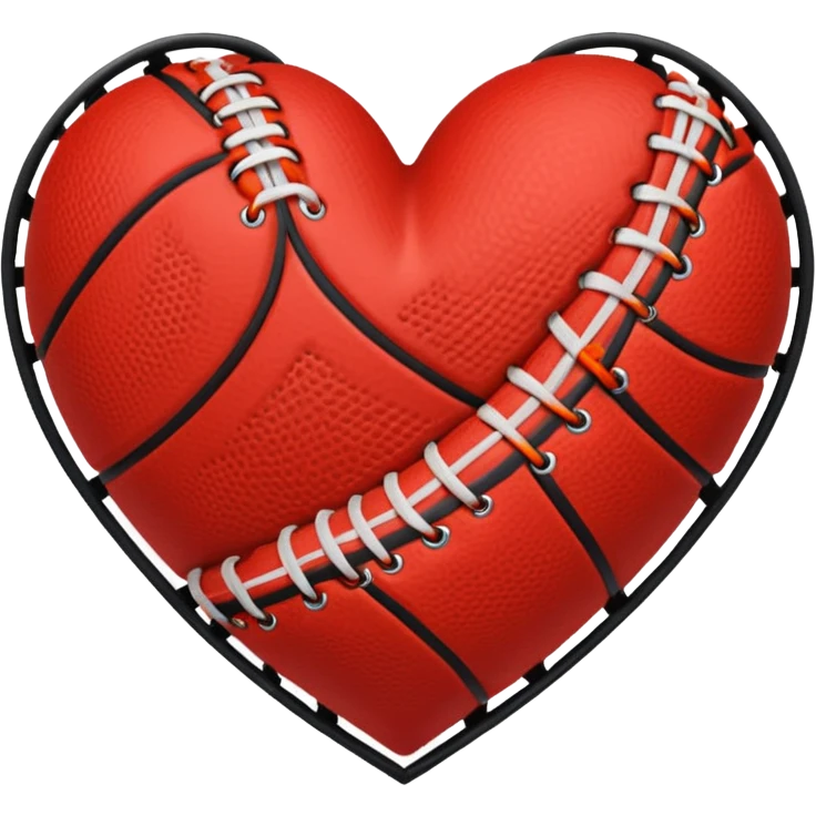 sports-themed heart emoji
