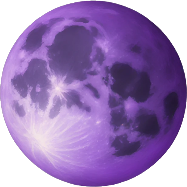Purple moon emoji