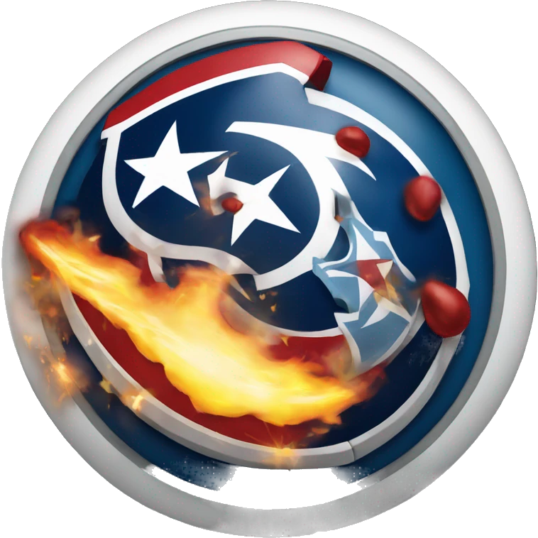 Tennessee titans fireball logo happy birthday sign emoji