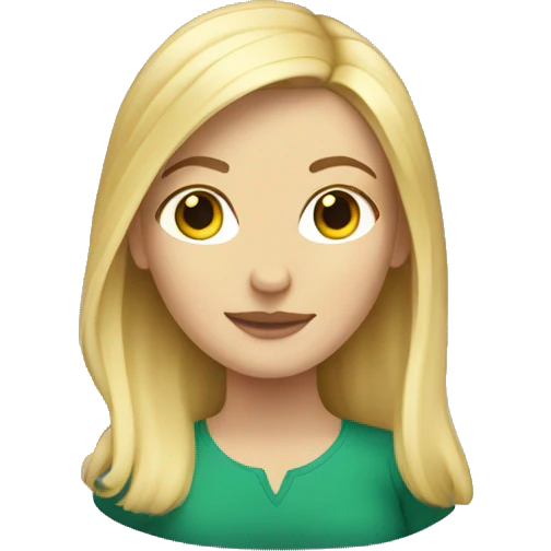 blonde white girl emoji