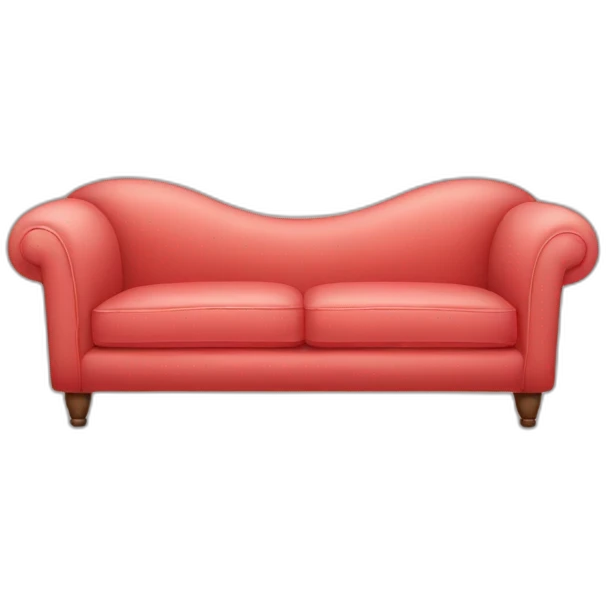 pale red sofa emoji