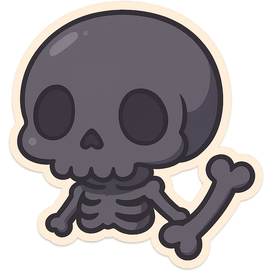pastel goth black object emoji