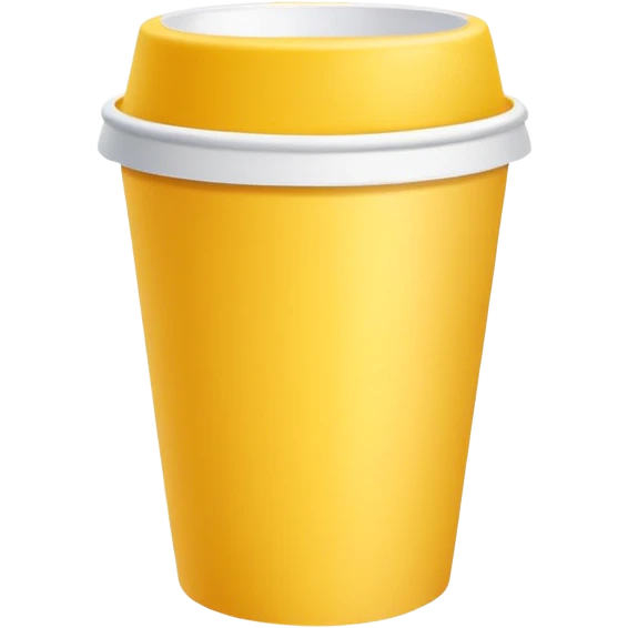 yellow disposable cup emoji