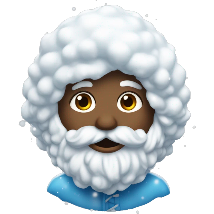 un muñeco de nieve mandando besos emoji
