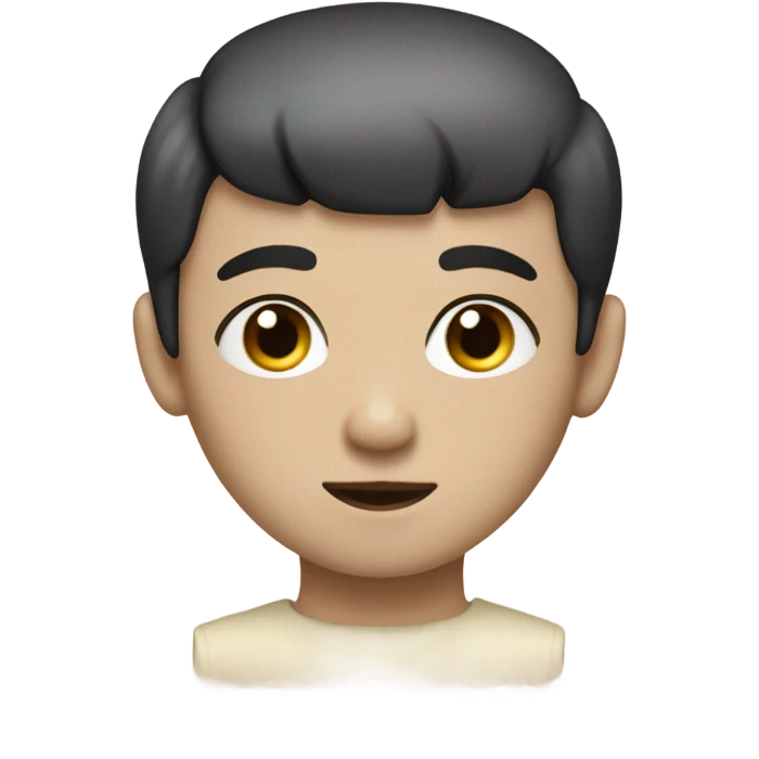 pale boy with dark eyes and black hair edgar haircut and bowlcut emoji
