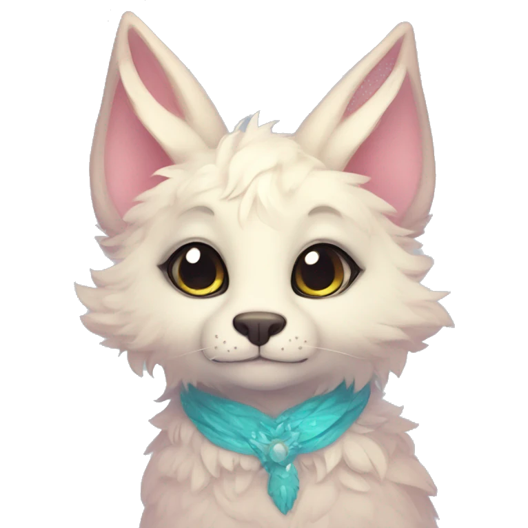 Kawaii bright fantasy ethereal anthro fursona animal emoji