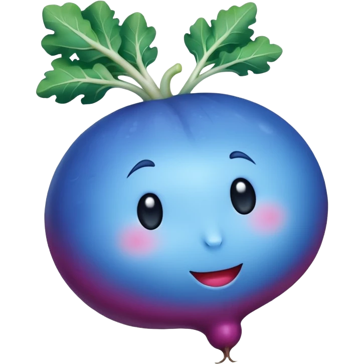 blue radish emoji