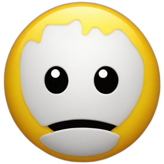 round yellow insecure looking emoji emoji