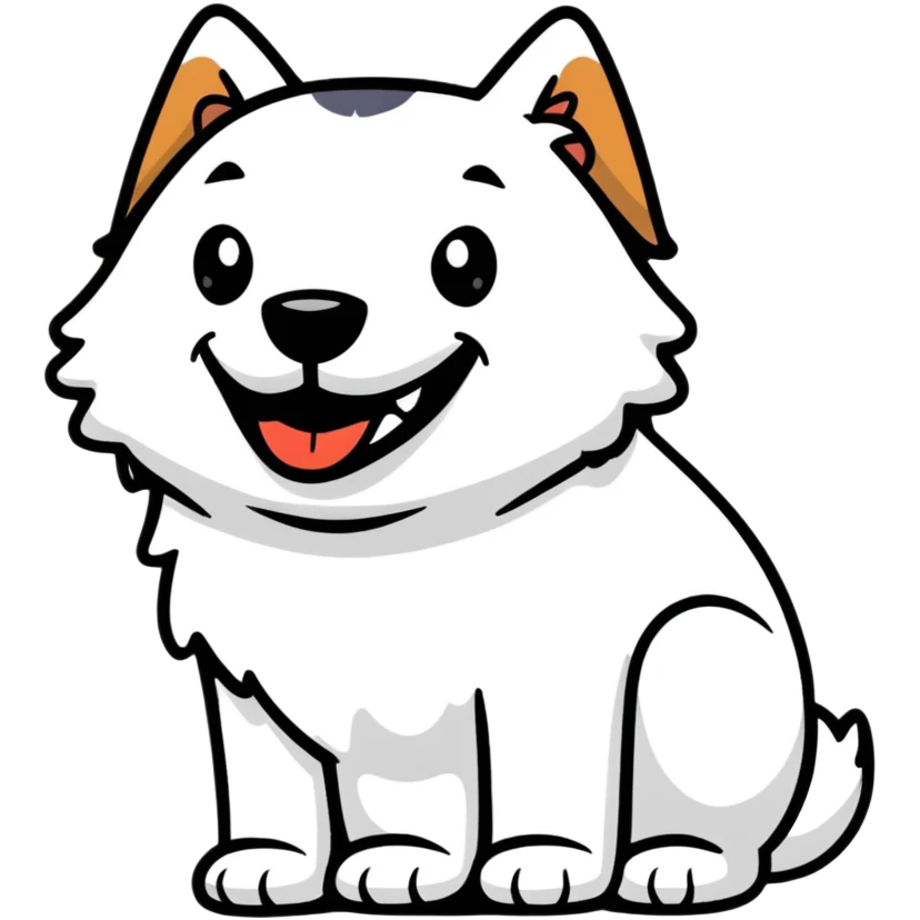 Dog laughin emoji