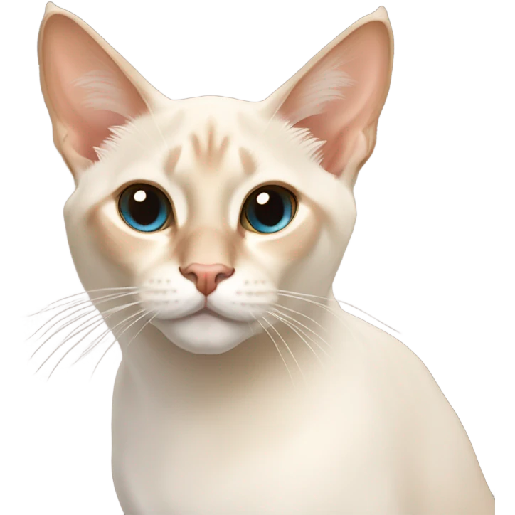 White flame point Siamese with reindeer antlers emoji