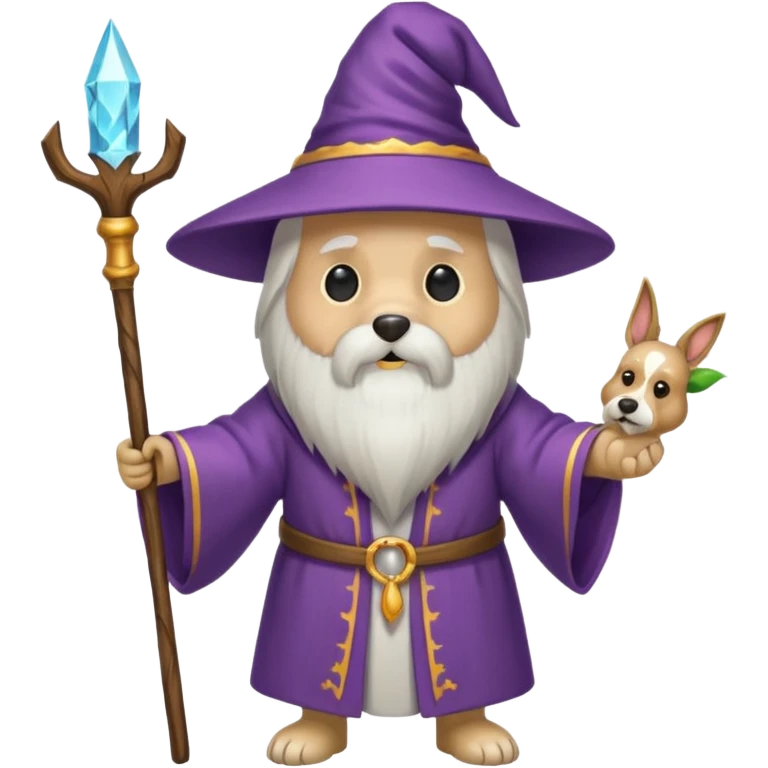 Dog wizard emoji
