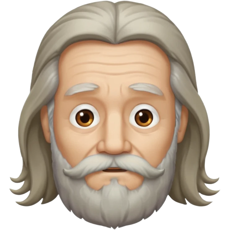 old man bearded long haired emoji