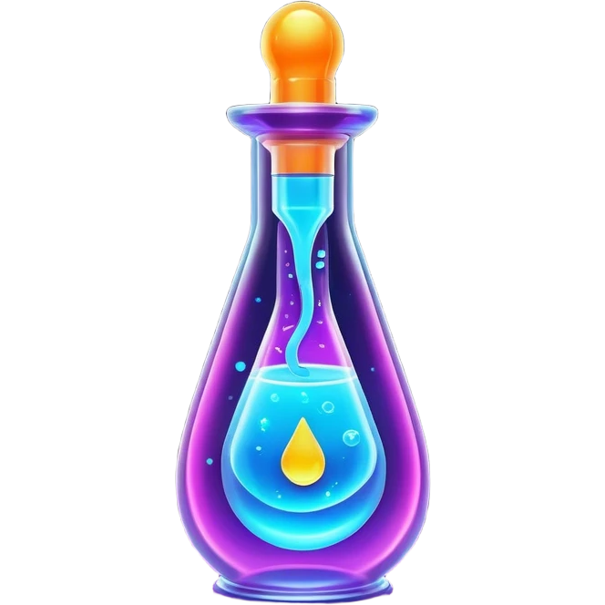 Clash of Clans aesthetic: Cinematic Playful Sci-fi Health injection Emoji, rendered in a 3D vector-style similar to standard emojis with minimal shading and bold, simplified shapes. A compact, futuristic vial with a glowing neon liquid and sleek contours, softly glowing with a healing cosmic charm. Simplified yet unmistakably iconic, highly detailed and consistent, glowing with a soft radiant glow and high shine. Stylized with a touch of futuristic alchemy and a soft glowing outline, capturing the essence of a vital energy elixir with a playful, interstellar spirit! emoji