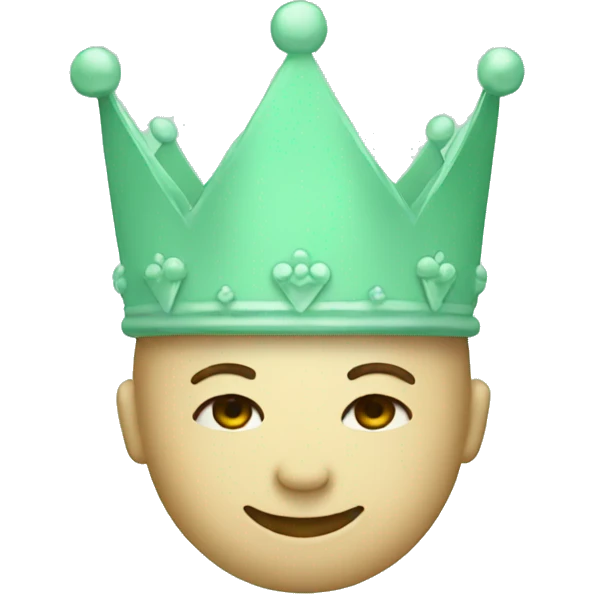 mint green crown emoji