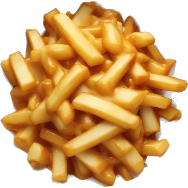 Poutine mange des pâtes  emoji