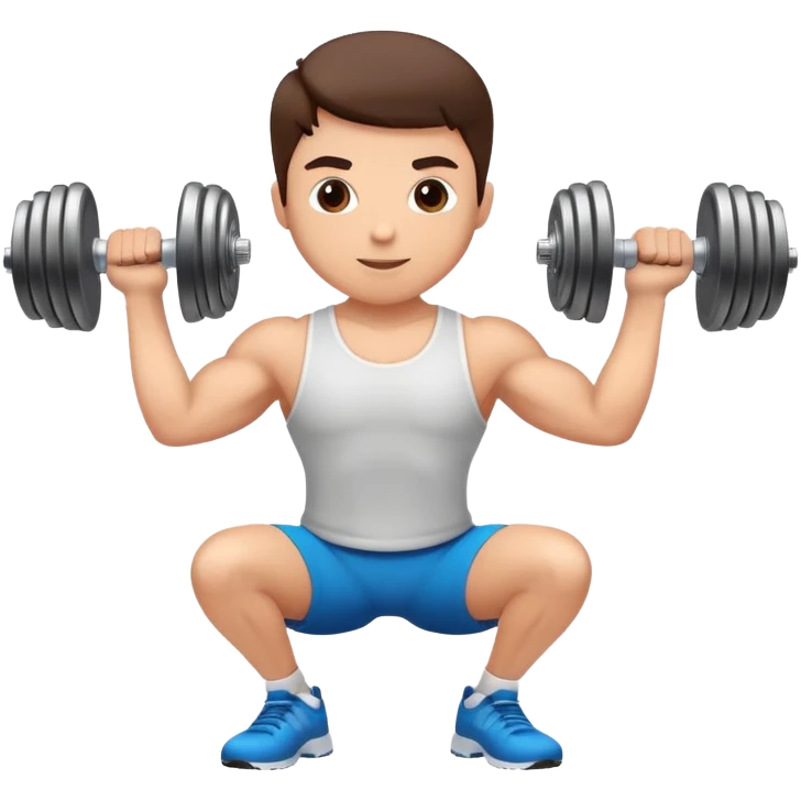 exercise workout with dumbbells emoji