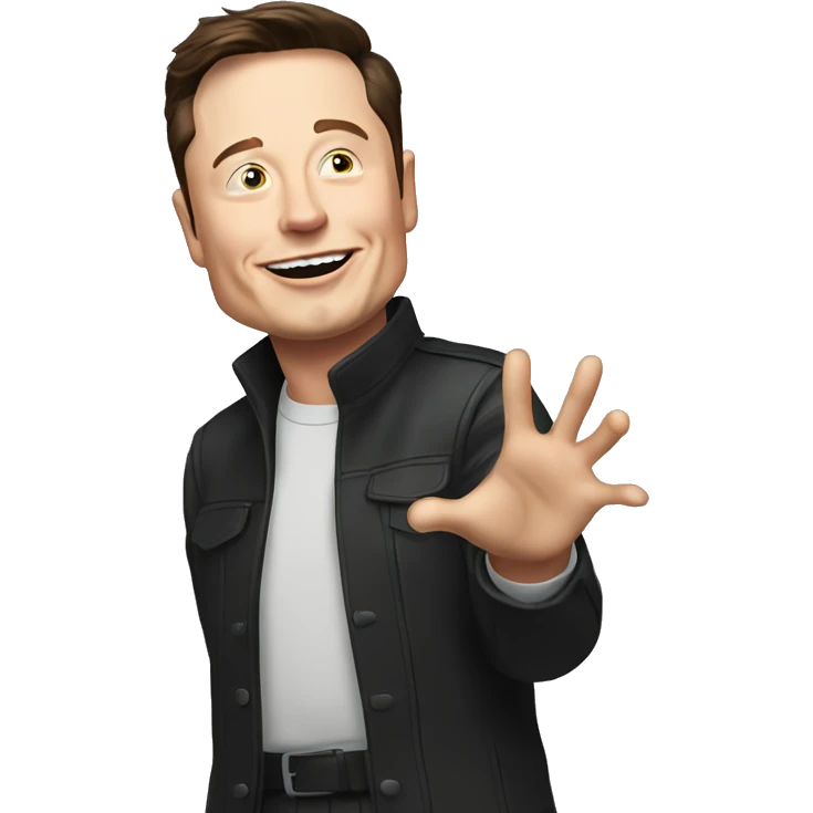 Elon Musk raising his Arms emoji