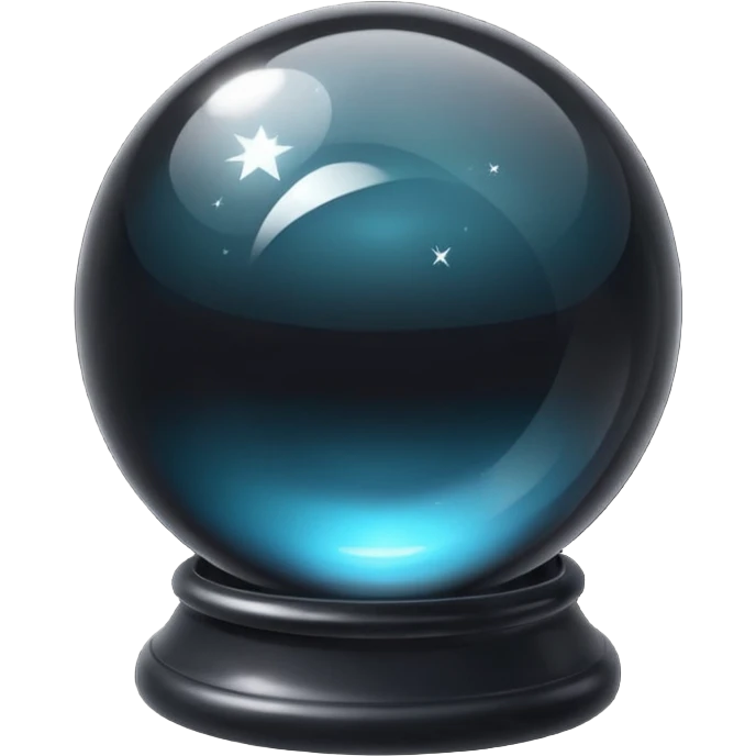 black crystal magic ball emoji