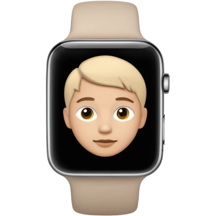 Young person wearing a smartwatch emoji