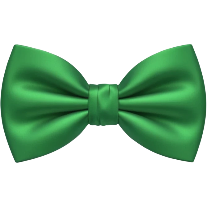 green bow tie, slightly tilted emoji