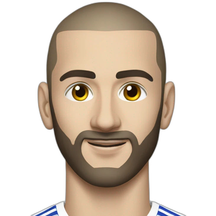 benzema portrait realistic football player emoji