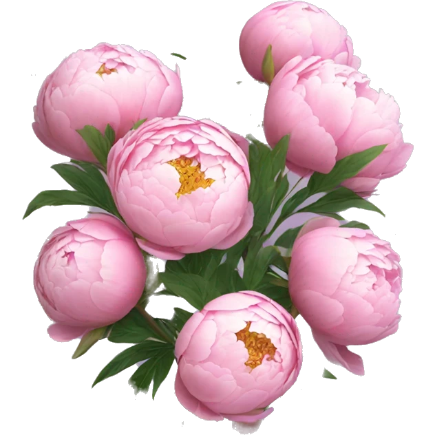 peonies ￼ emoji