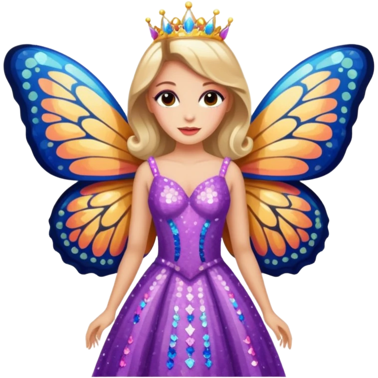 the miss  pageant butterfly dress winner lady emoji