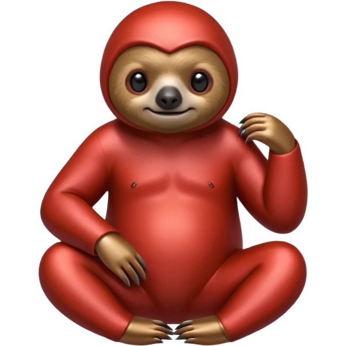 metal red sloth emoji