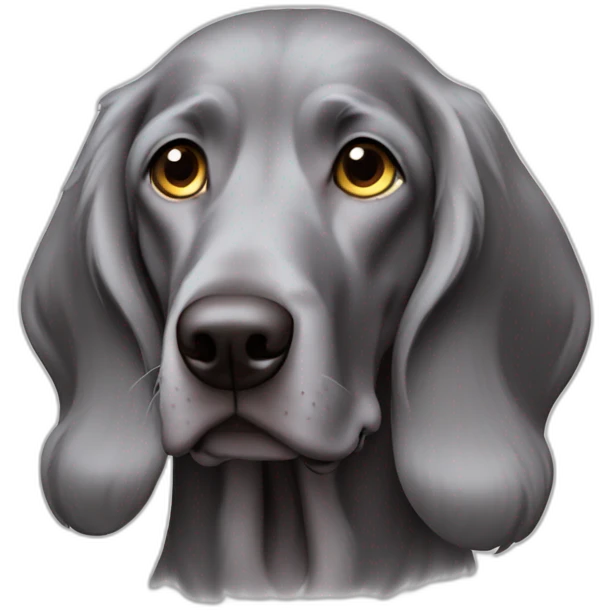 longhair weimaraner emoji