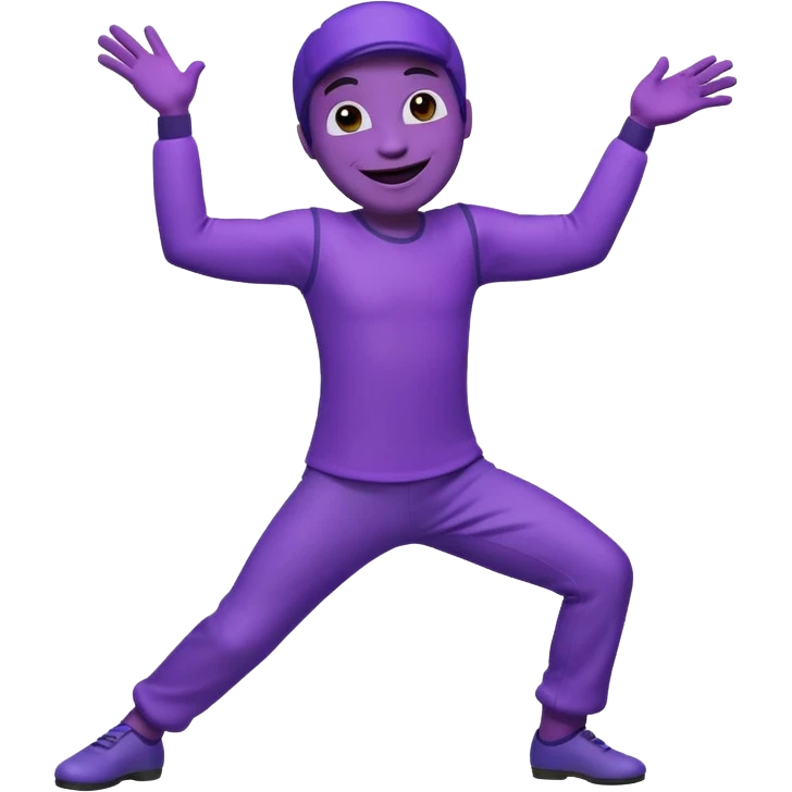 Purple guy dancing emoji