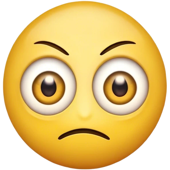 yellow emoji face with twitching eyeball  emoji