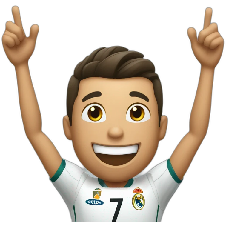 Cr7 celebrating suiii emoji