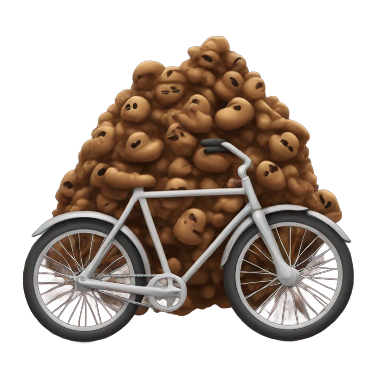Poo On A Bike emoji