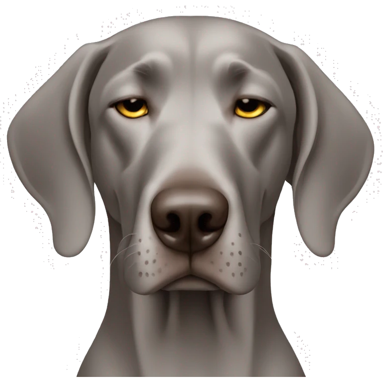 Sleeping Weimaraner emoji