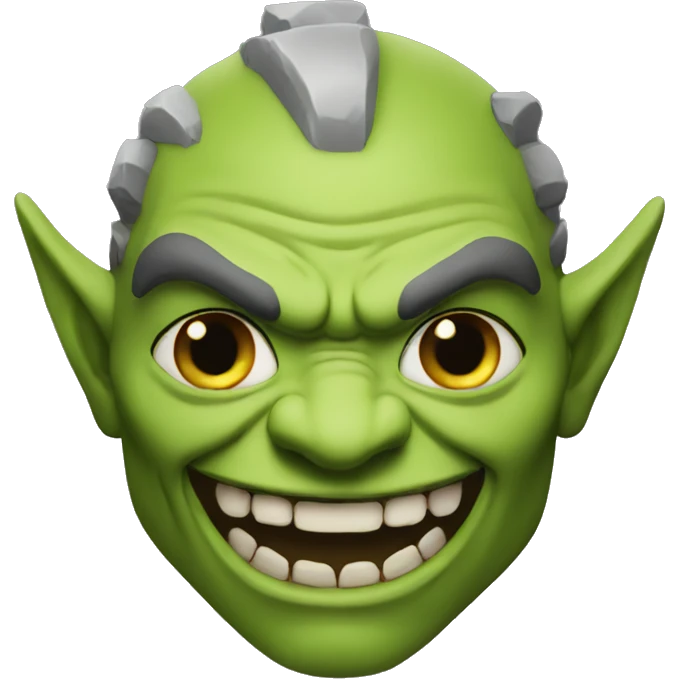 Orc grinning emoji