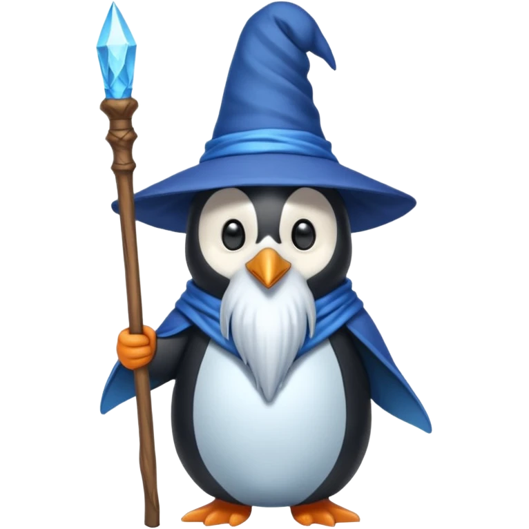 Penguin Wizard emoji